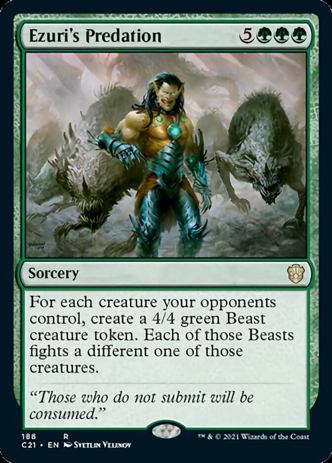 Ezuri's Predation [Commander 2021] | Deep Dive Games St. Marys