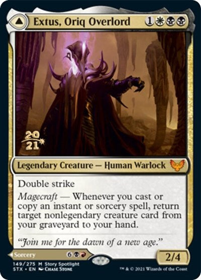 Extus, Oriq Overlord // Awaken the Blood Avatar [Strixhaven: School of Mages Prerelease Promos] | Deep Dive Games St. Marys