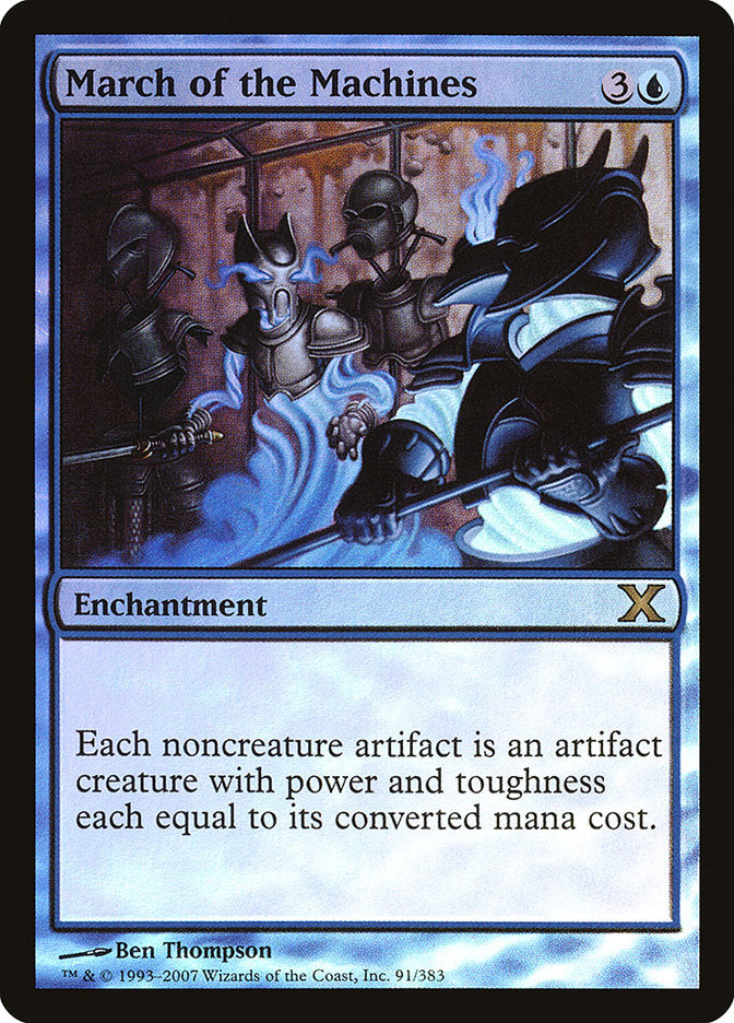 March of the Machines (Premium Foil) [Tenth Edition] | Deep Dive Games St. Marys