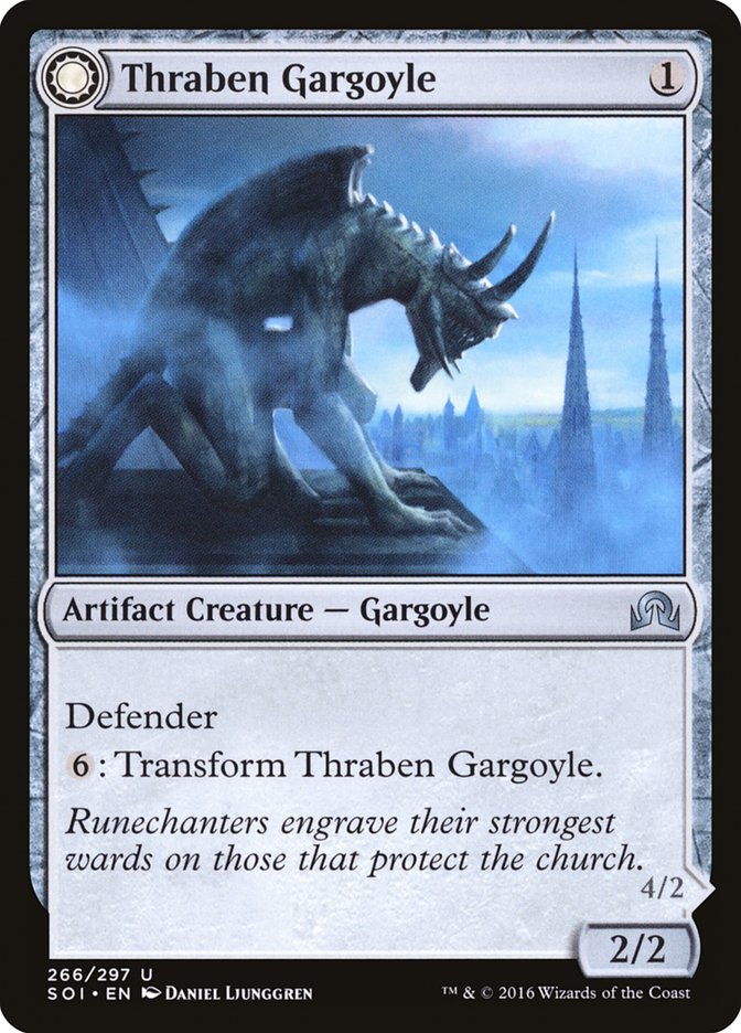 Thraben Gargoyle // Stonewing Antagonizer [Shadows over Innistrad] | Deep Dive Games St. Marys