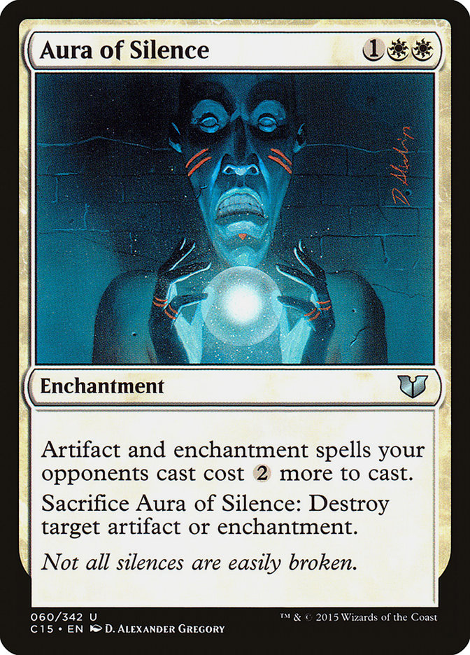 Aura of Silence [Commander 2015] | Deep Dive Games St. Marys
