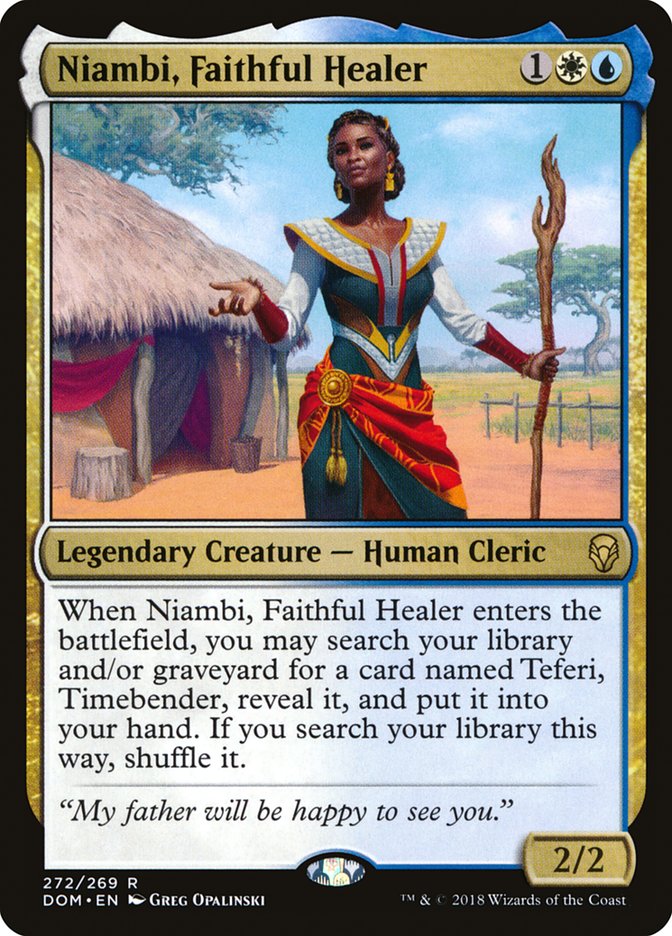 Niambi, Faithful Healer [Dominaria] | Deep Dive Games St. Marys