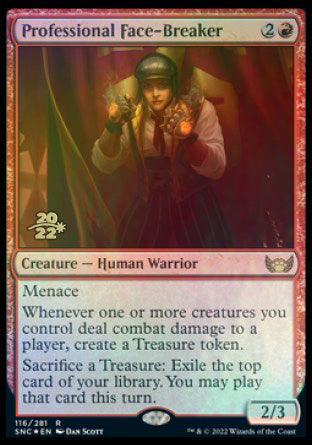 Professional Face-Breaker [Streets of New Capenna Prerelease Promos] | Deep Dive Games St. Marys