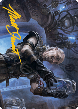 Delver of Secrets Art Card (Gold-Stamped Signature) [Innistrad: Midnight Hunt Art Series] | Deep Dive Games St. Marys