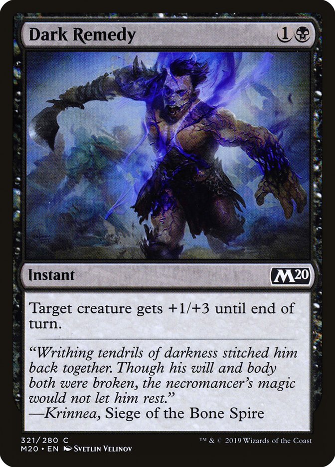 Dark Remedy [Core Set 2020] | Deep Dive Games St. Marys