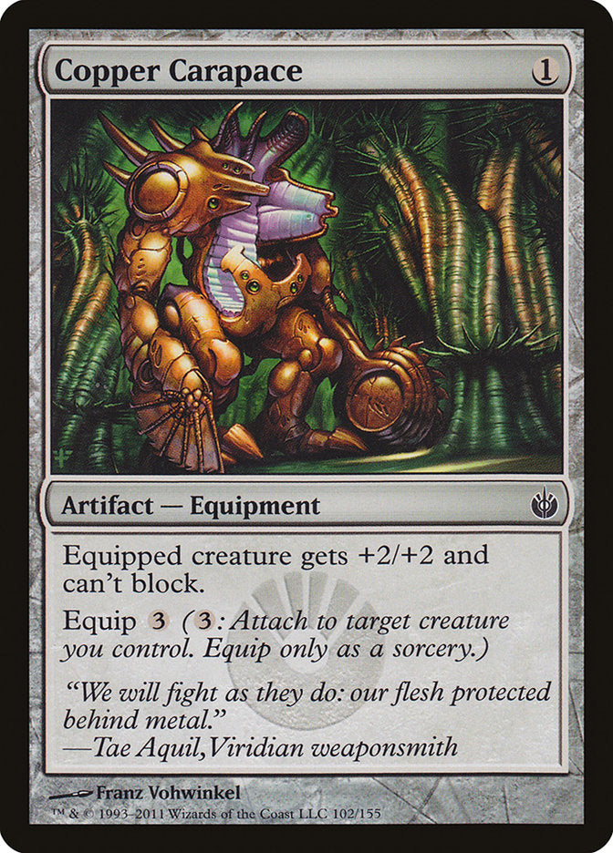 Copper Carapace [Mirrodin Besieged] | Deep Dive Games St. Marys