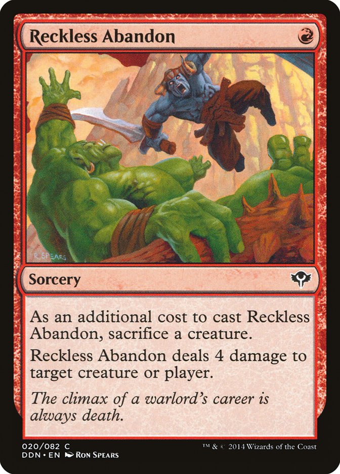 Reckless Abandon [Duel Decks: Speed vs. Cunning] | Deep Dive Games St. Marys