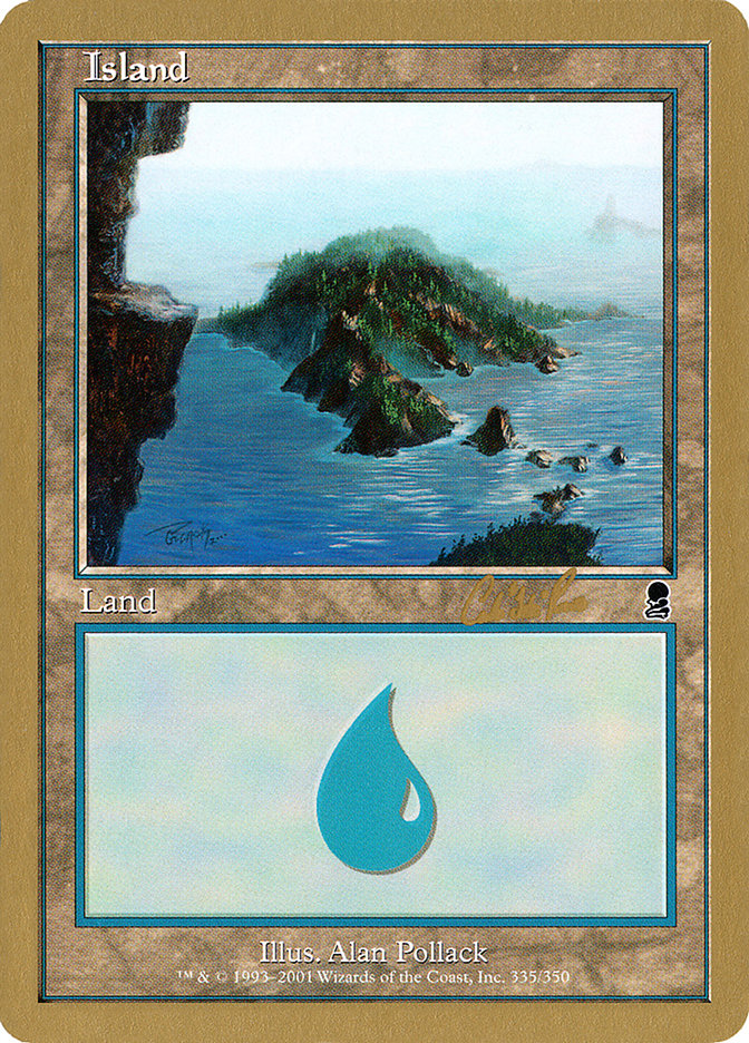 Island (cr335) (Carlos Romao) [World Championship Decks 2002] | Deep Dive Games St. Marys