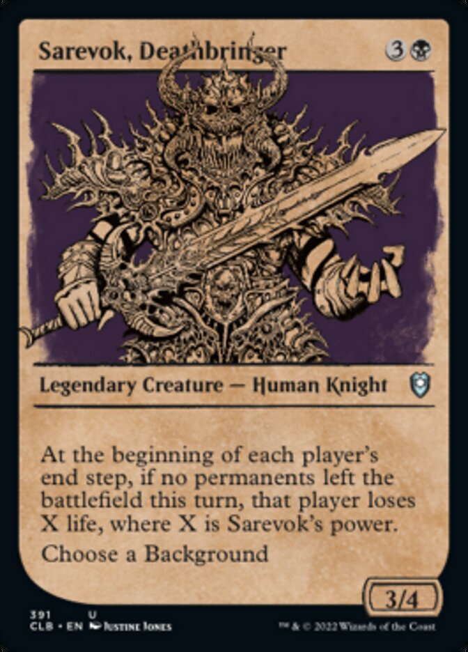 Sarevok, Deathbringer (Showcase) [Commander Legends: Battle for Baldur's Gate] | Deep Dive Games St. Marys