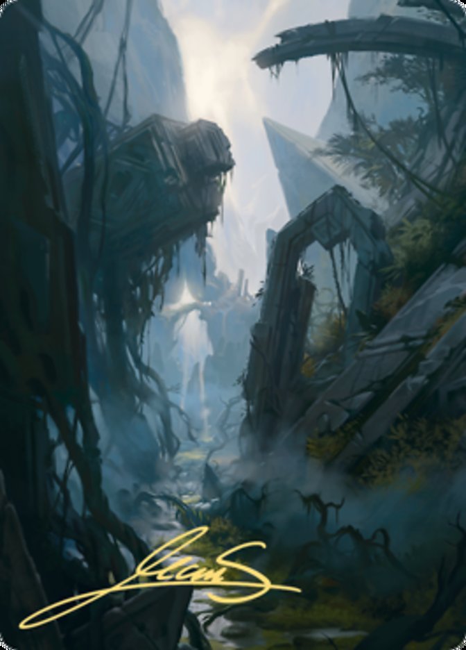 Swamp 2 Art Card (Gold-Stamped Signature) [Zendikar Rising Art Series] | Deep Dive Games St. Marys