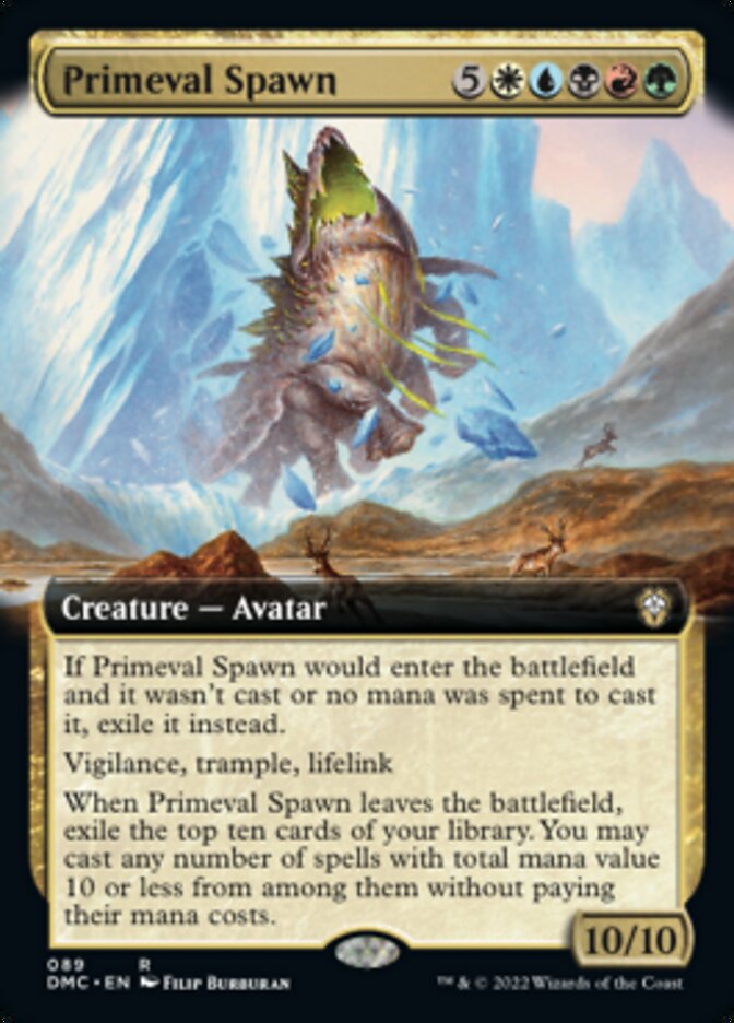 Primeval Spawn (Extended Art) [Dominaria United Commander] | Deep Dive Games St. Marys