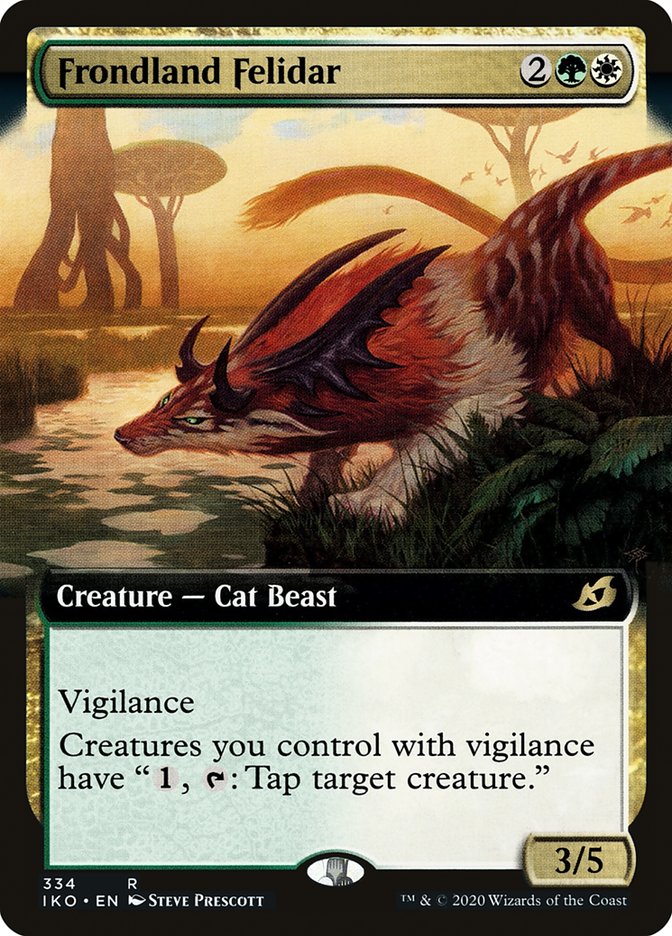 Frondland Felidar (Extended Art) [Ikoria: Lair of Behemoths] | Deep Dive Games St. Marys