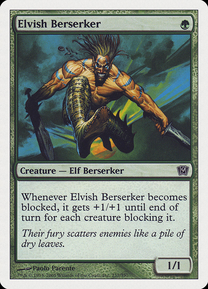 Elvish Berserker [Ninth Edition] | Deep Dive Games St. Marys