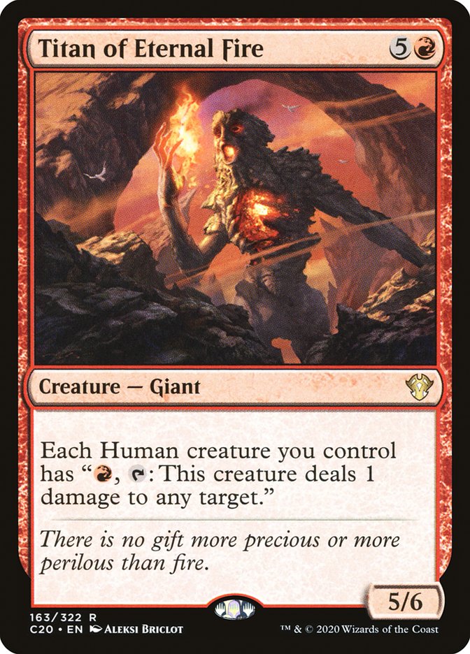 Titan of Eternal Fire [Commander 2020] | Deep Dive Games St. Marys