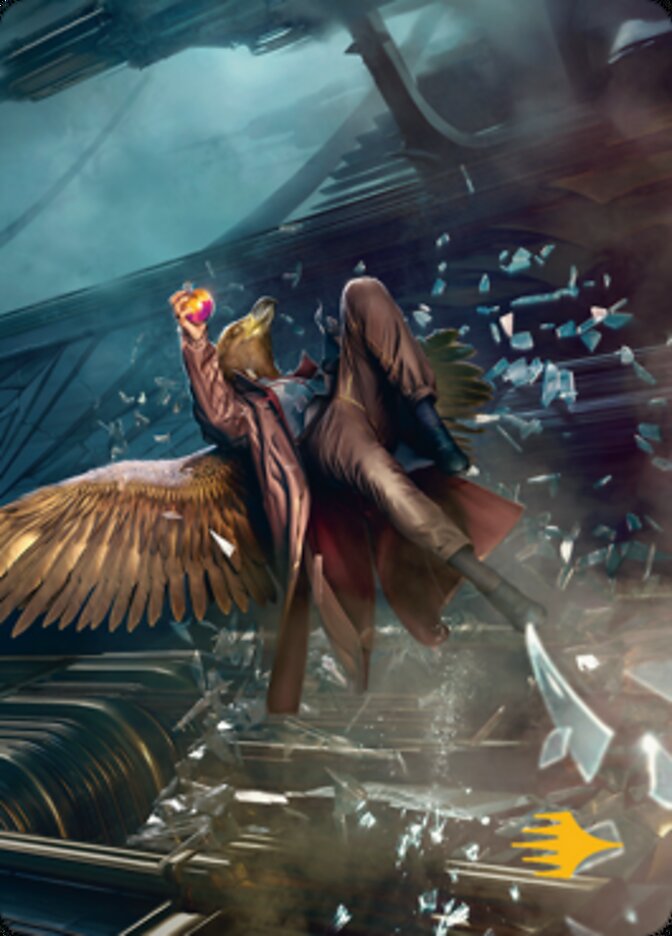 Skyway Robber Art Card (Gold-Stamped Signature) [Streets of New Capenna Art Series] | Deep Dive Games St. Marys