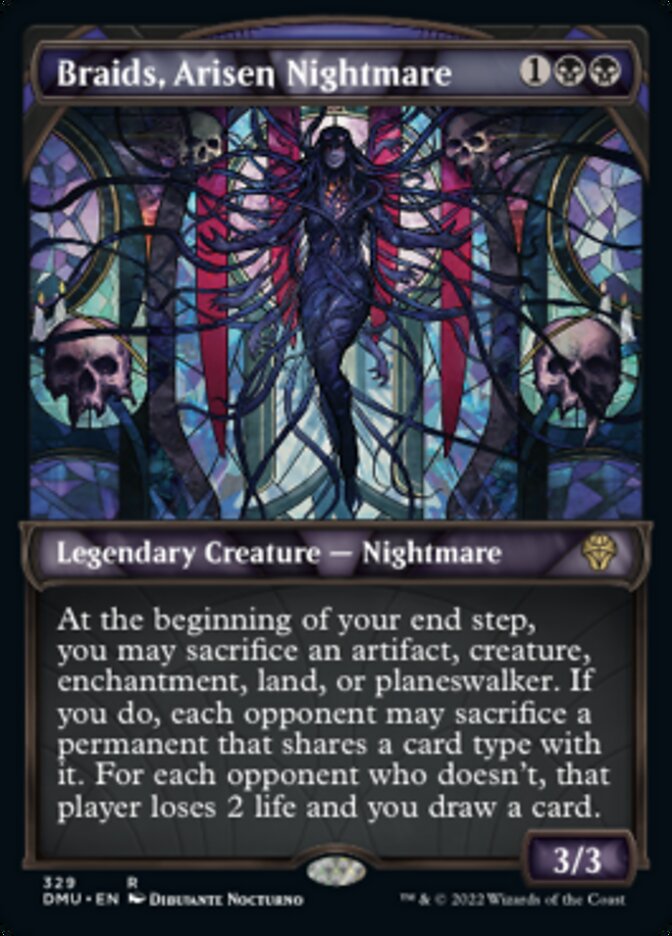Braids, Arisen Nightmare (Showcase Textured) [Dominaria United] | Deep Dive Games St. Marys
