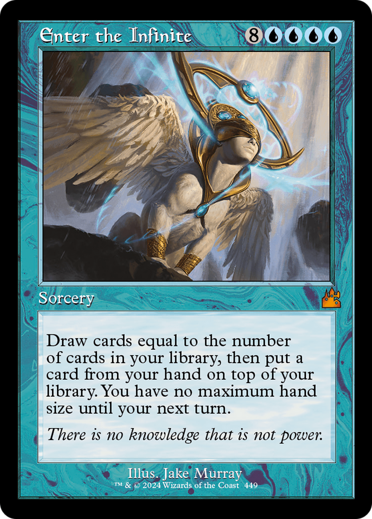 Enter the Infinite (Retro Frame) [Ravnica Remastered] | Deep Dive Games St. Marys