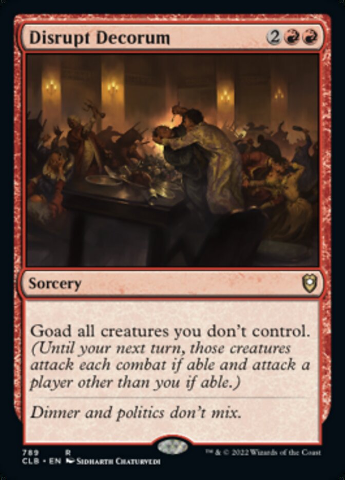 Disrupt Decorum [Commander Legends: Battle for Baldur's Gate] | Deep Dive Games St. Marys