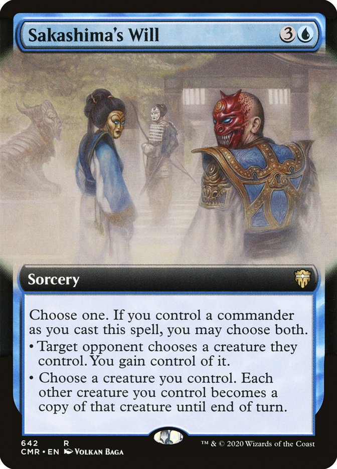 Sakashima's Will (Extended Art) [Commander Legends] | Deep Dive Games St. Marys