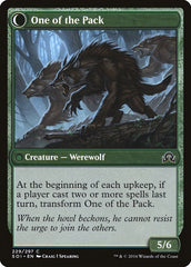 Solitary Hunter // One of the Pack [Shadows over Innistrad] | Deep Dive Games St. Marys