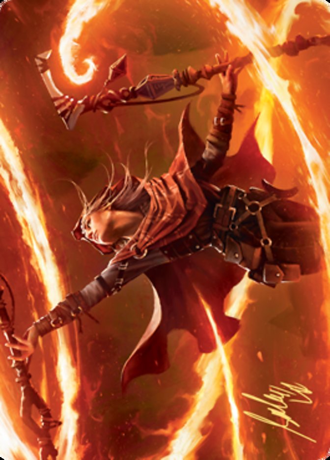 Magmatic Channeler Art Card (Gold-Stamped Signature) [Zendikar Rising Art Series] | Deep Dive Games St. Marys