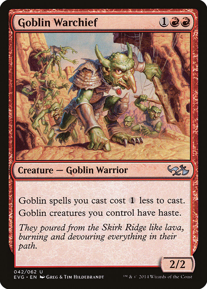 Goblin Warchief (Elves vs. Goblins) [Duel Decks Anthology] | Deep Dive Games St. Marys