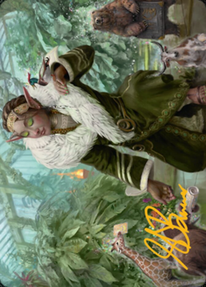 Rumor Gatherer Art Card (Gold-Stamped Signature) [Streets of New Capenna Art Series] | Deep Dive Games St. Marys