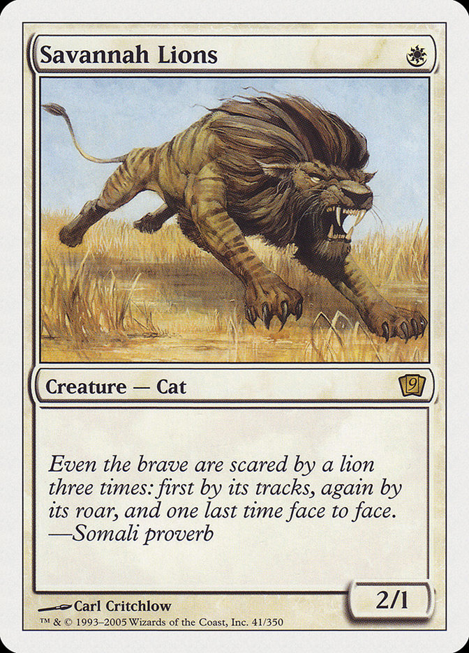 Savannah Lions [Ninth Edition] | Deep Dive Games St. Marys