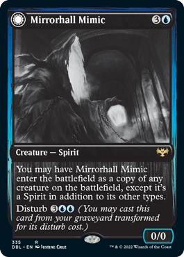 Mirrorhall Mimic // Ghastly Mimicry [Innistrad: Double Feature] | Deep Dive Games St. Marys