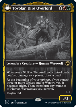 Tovolar, Dire Overlord // Tovolar, the Midnight Scourge [Innistrad: Double Feature] | Deep Dive Games St. Marys