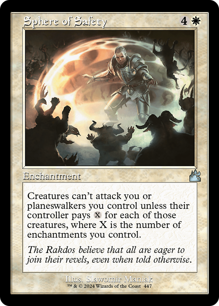 Sphere of Safety (Retro Frame) [Ravnica Remastered] | Deep Dive Games St. Marys