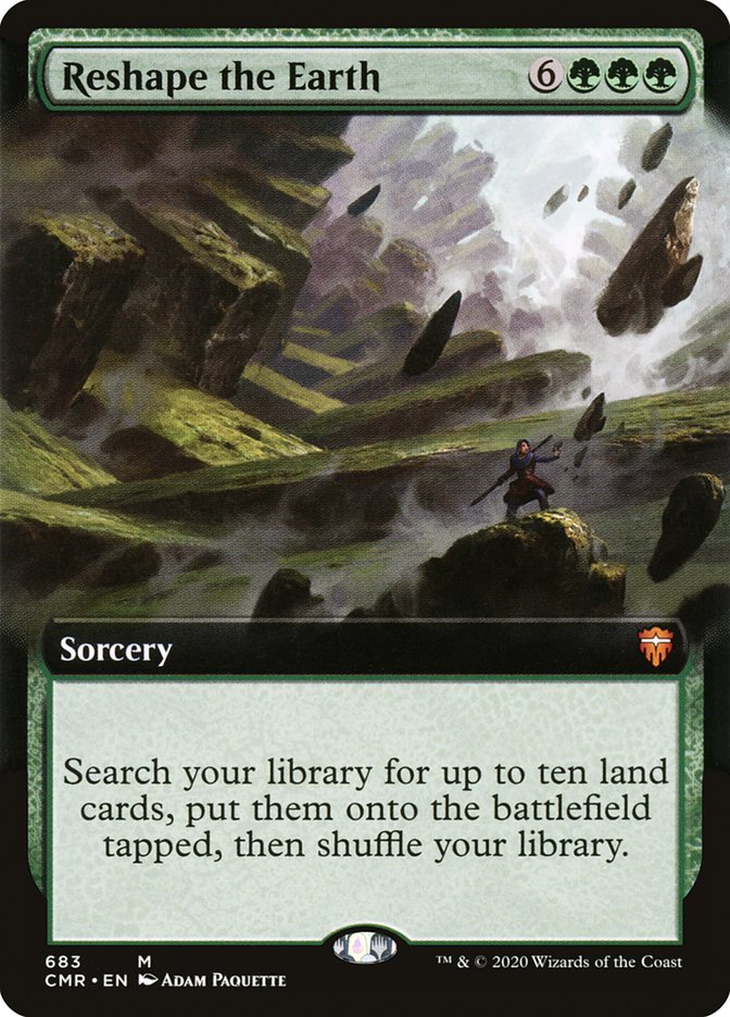 Reshape the Earth (Extended Art) [Commander Legends] | Deep Dive Games St. Marys