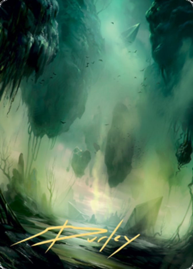 Swamp 1 Art Card (Gold-Stamped Signature) [Zendikar Rising Art Series] | Deep Dive Games St. Marys