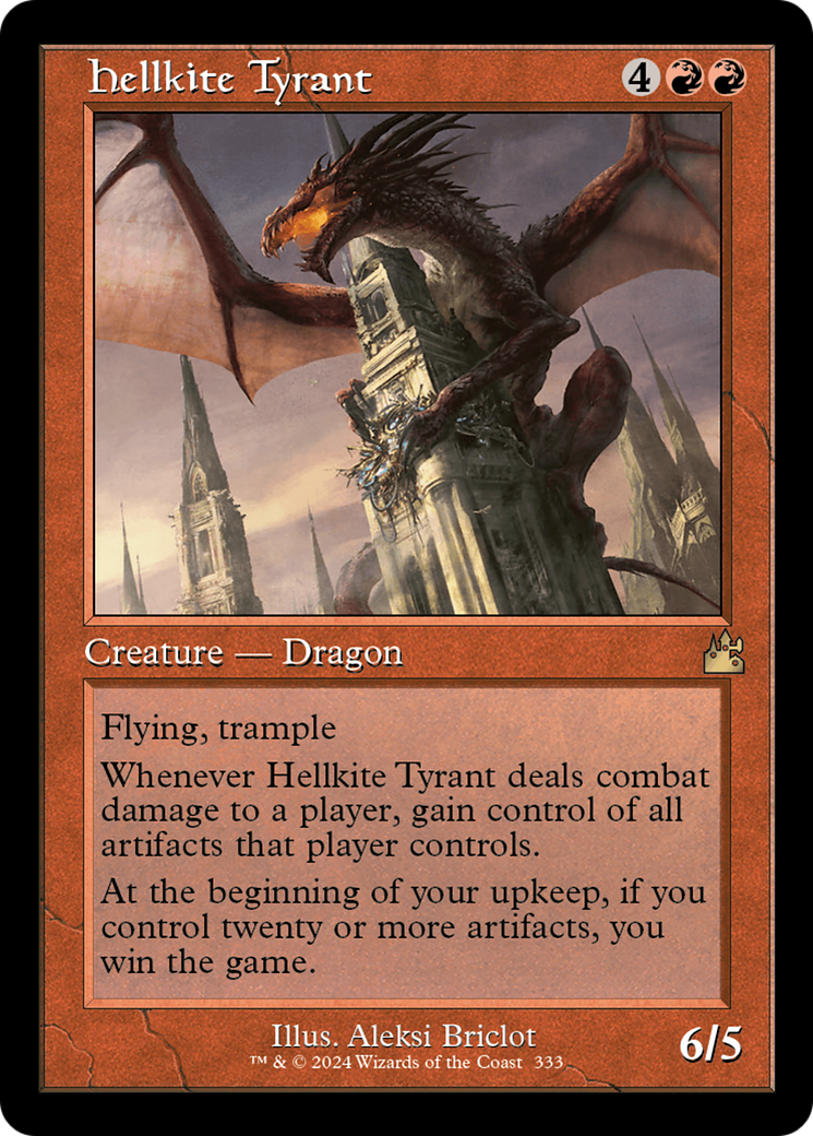 Hellkite Tyrant (Retro Frame) [Ravnica Remastered] | Deep Dive Games St. Marys