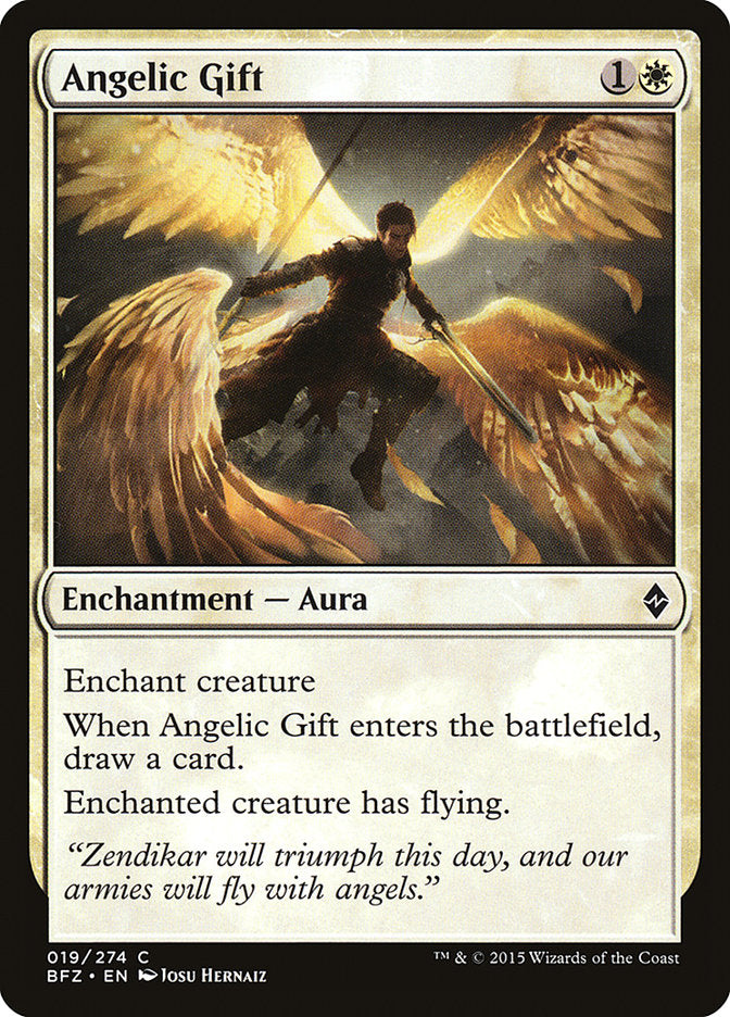 Angelic Gift [Battle for Zendikar] | Deep Dive Games St. Marys