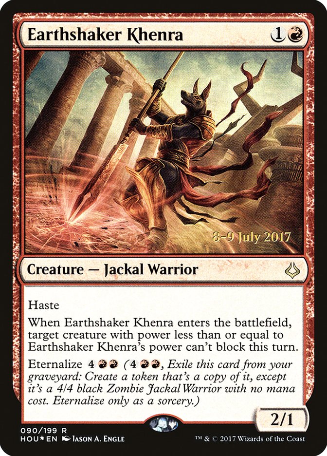 Earthshaker Khenra [Hour of Devastation Prerelease Promos] | Deep Dive Games St. Marys