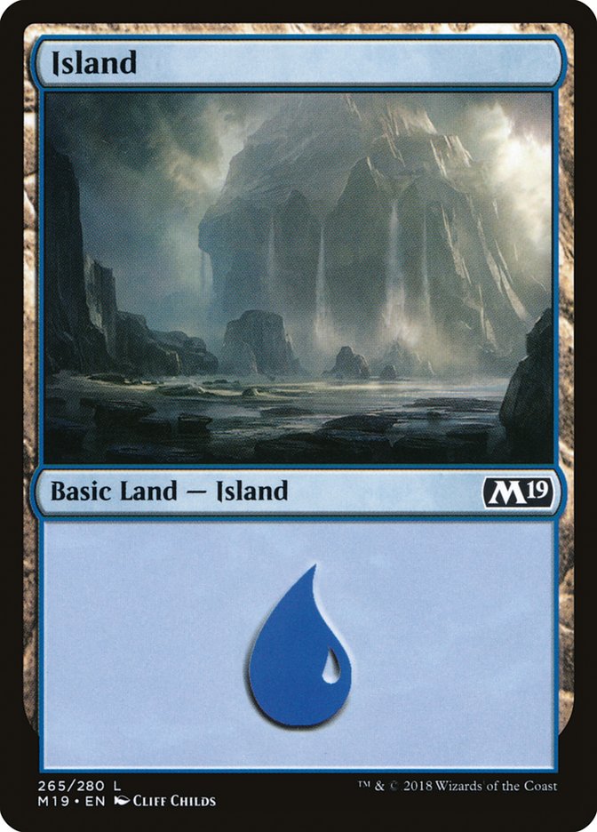 Island (265) [Core Set 2019] | Deep Dive Games St. Marys