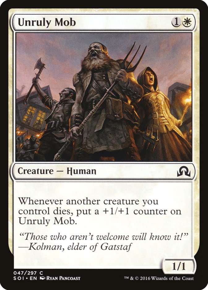 Unruly Mob [Shadows over Innistrad] | Deep Dive Games St. Marys