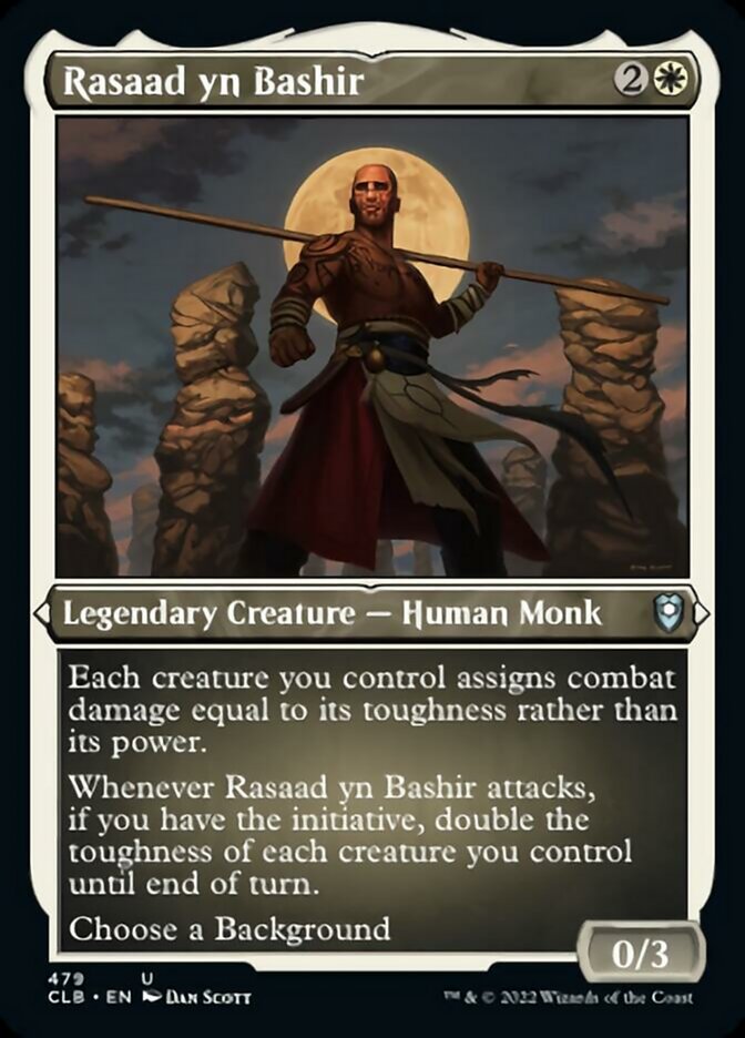 Rasaad yn Bashir (Foil Etched) [Commander Legends: Battle for Baldur's Gate] | Deep Dive Games St. Marys