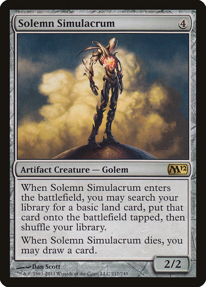 Solemn Simulacrum [Magic 2012] | Deep Dive Games St. Marys