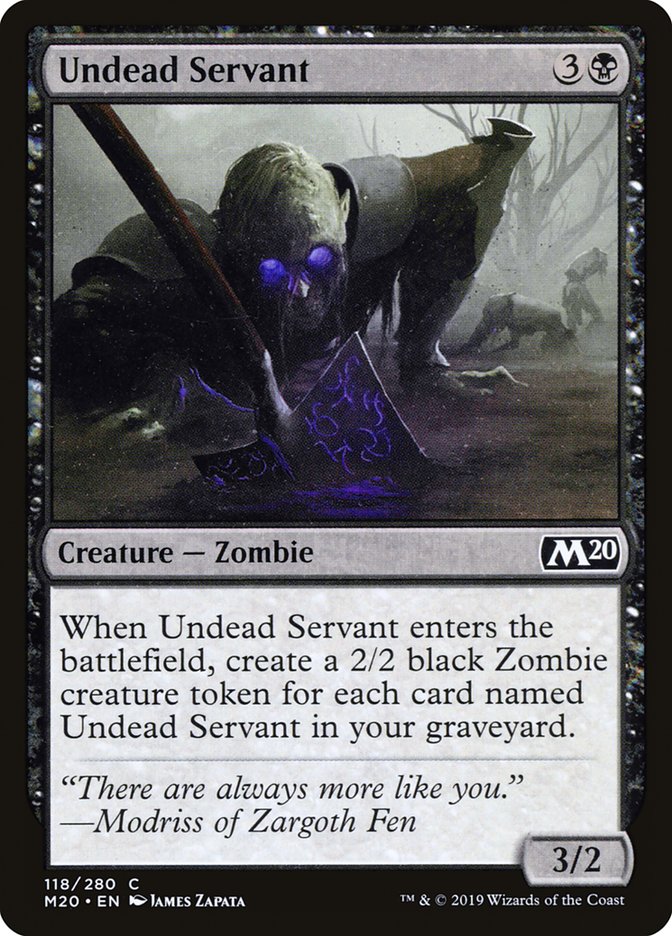 Undead Servant [Core Set 2020] | Deep Dive Games St. Marys