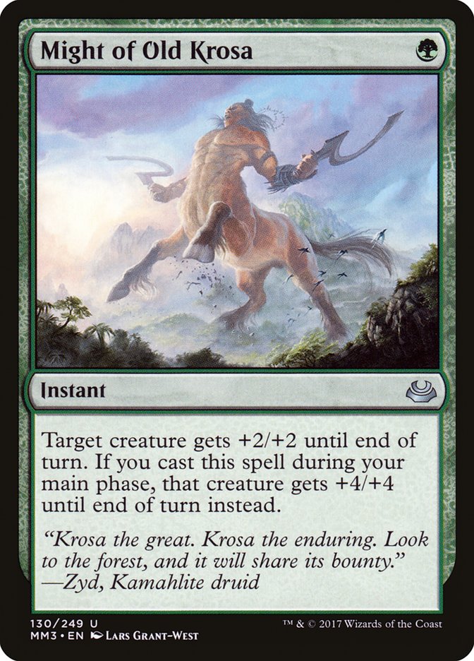 Might of Old Krosa [Modern Masters 2017] | Deep Dive Games St. Marys