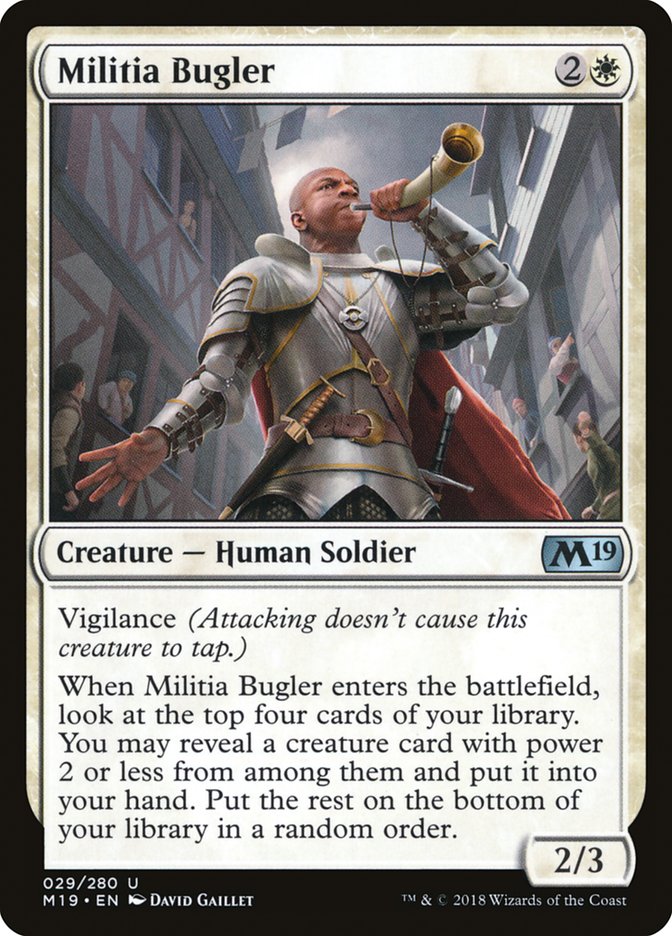 Militia Bugler [Core Set 2019] | Deep Dive Games St. Marys