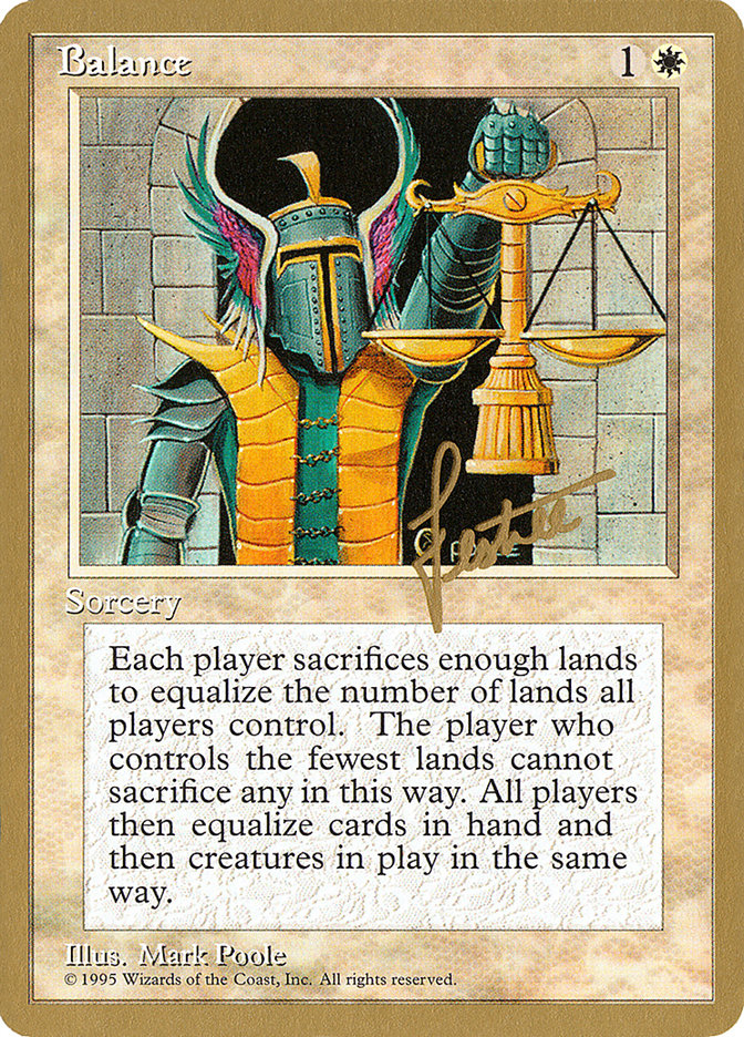 Balance (Bertrand Lestree) [Pro Tour Collector Set] | Deep Dive Games St. Marys