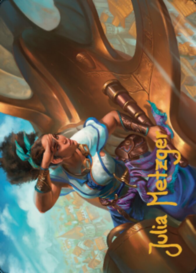 Talas Lookout Art Card (Gold-Stamped Signature) [Dominaria United Art Series] | Deep Dive Games St. Marys
