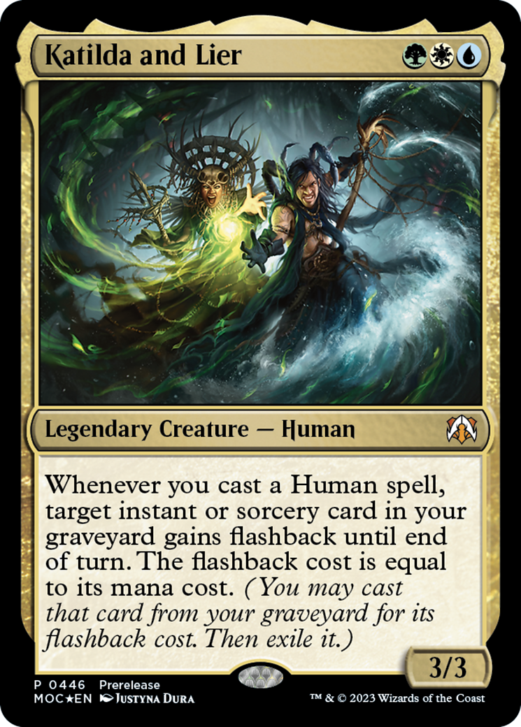 Katilda and Lier [March of the Machine Commander Prerelease Promos] | Deep Dive Games St. Marys