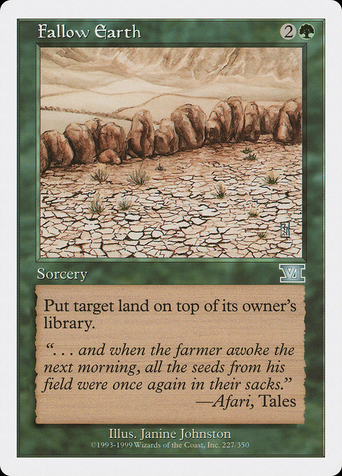 Fallow Earth [Classic Sixth Edition] | Deep Dive Games St. Marys