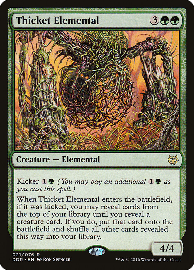 Thicket Elemental [Duel Decks: Nissa vs. Ob Nixilis] | Deep Dive Games St. Marys