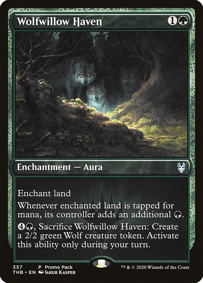 Wolfwillow Haven (Promo Pack) [Theros Beyond Death Promos] | Deep Dive Games St. Marys
