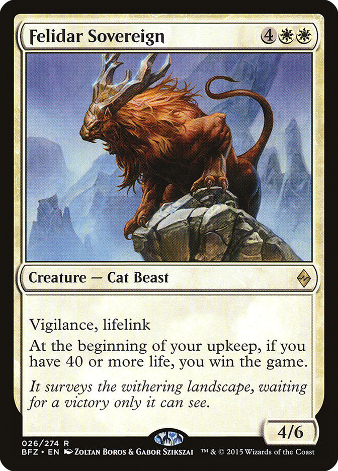 Felidar Sovereign [Battle for Zendikar] | Deep Dive Games St. Marys